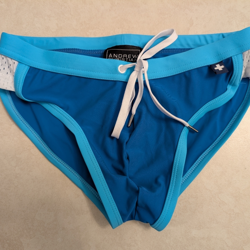 Andrew Christian Blue Swim Briefs